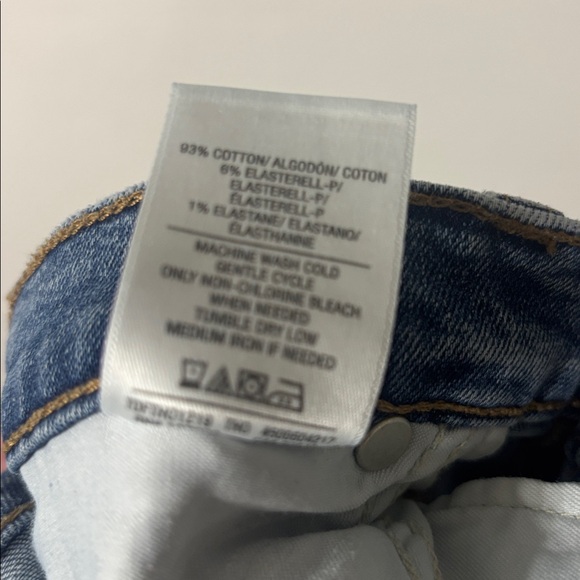 Hudson Nico Jeans Straight Leg Distressed Busted Knee Cuff Blue Denim Stretch 29 - Picture 5 of 8